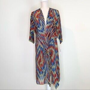 NWT LuLaRoe Shirley Kimono Boho Colorful Southwestern Print